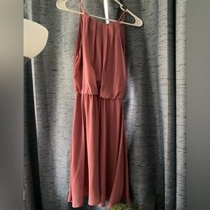 Francesca coral flowy dress S
